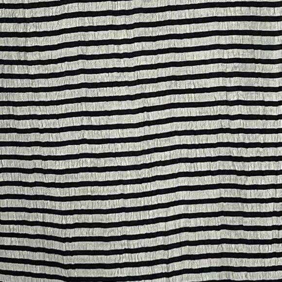 LOFT Black & Metallic Champagne Striped Linen Party Event Jacket NWOT Size 0P - Picture 8 of 12